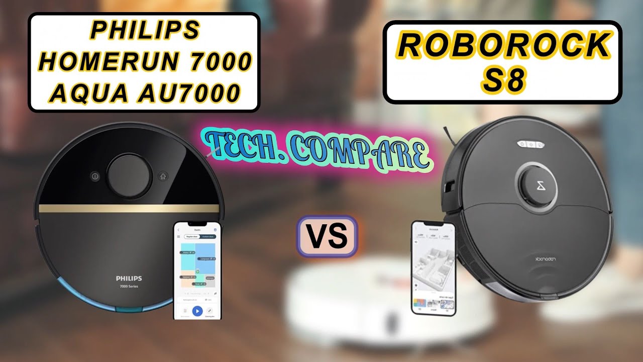 PHILIPS HOMERUN 7000 AQUA XU 7000 vs ROBOROCK S8 Comparison - Features