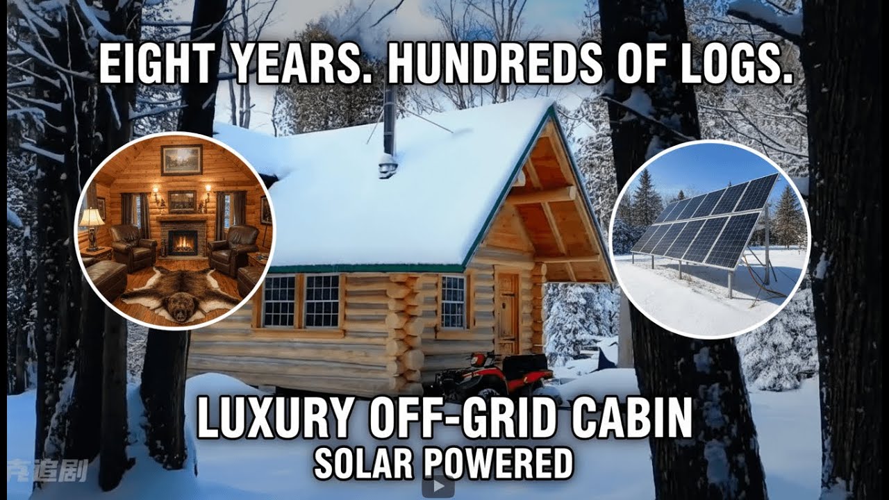 8 Years of Collecting Logs: I Finally Built My Off-Grid Luxury Cabin
