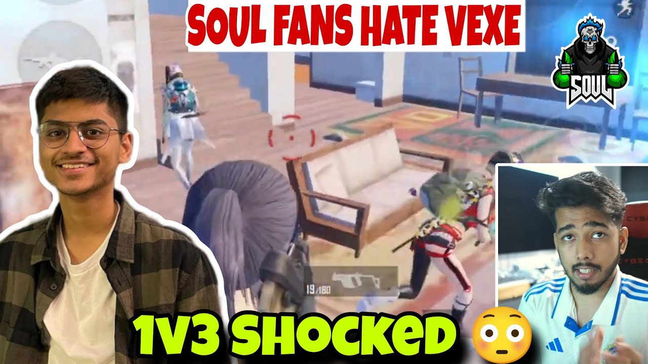 TZvexe 1v3 Shocked 😳 Vexe Reply 1v4 Soul in  WaterCity 🔥