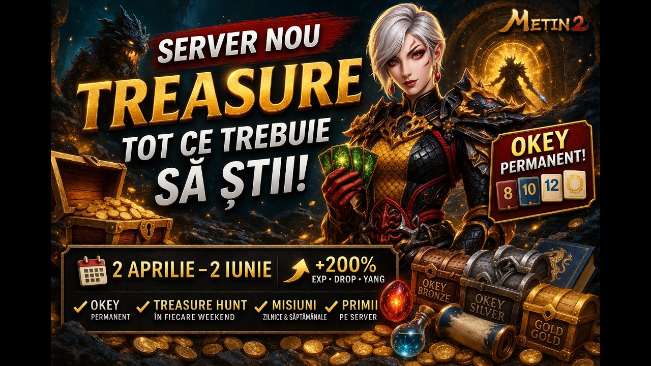 Serverele TREASURE - Metin 2 - Setări complete