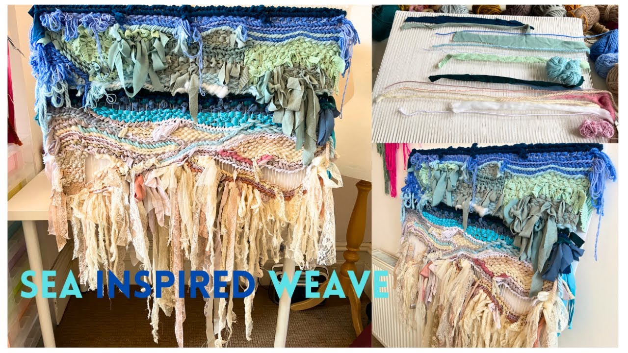 SEA Inspired WEAVE 💙 | How I Plan & Incorporate Techniques Into A Weave | Didsbury Art Studio