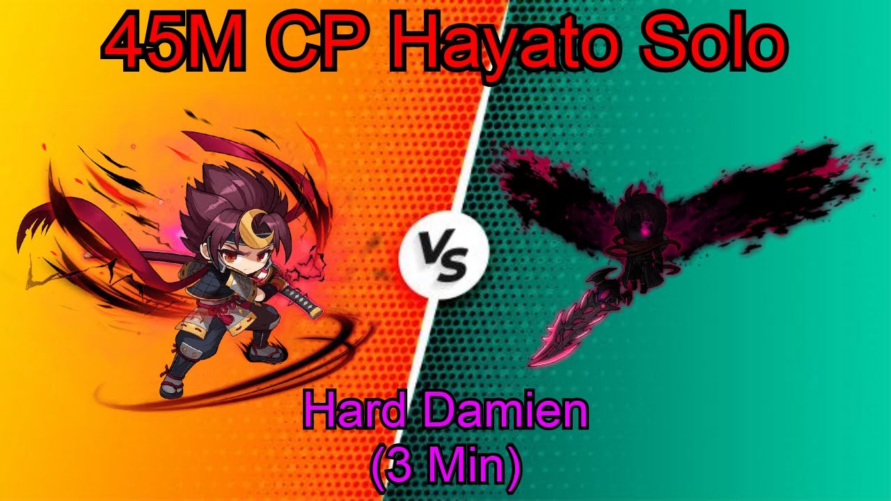 [Maplestory Kronos] 45M Hayato Solo Hard Damien (3Min Clear)