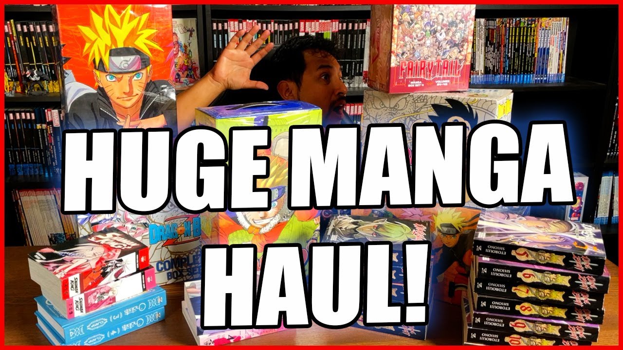 Huge Manga Haul | Naruto Box Set | Dragon Ball Z Complete Box Set | FAIRY TAIL Manga Box Set |