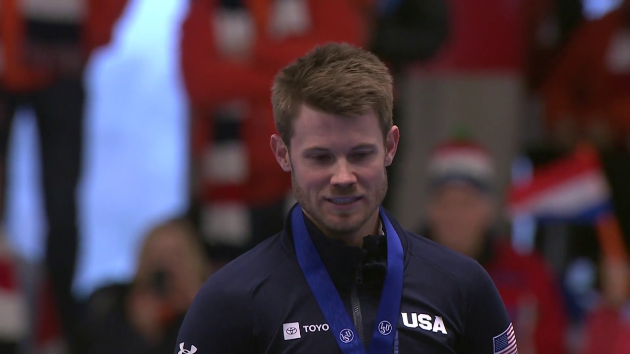 Joey Mantia wins gold in the Mass Start at the World Single Distance Championships