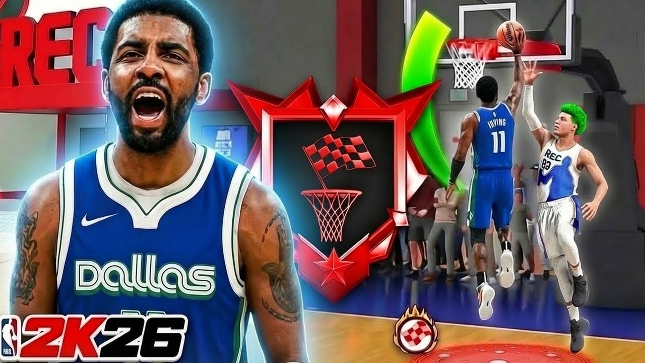 KYRIE IRVING BUILD with 99 LAYUP RATING is UNSTOPPABLE in the RANDOM REC (NBA 2K26)