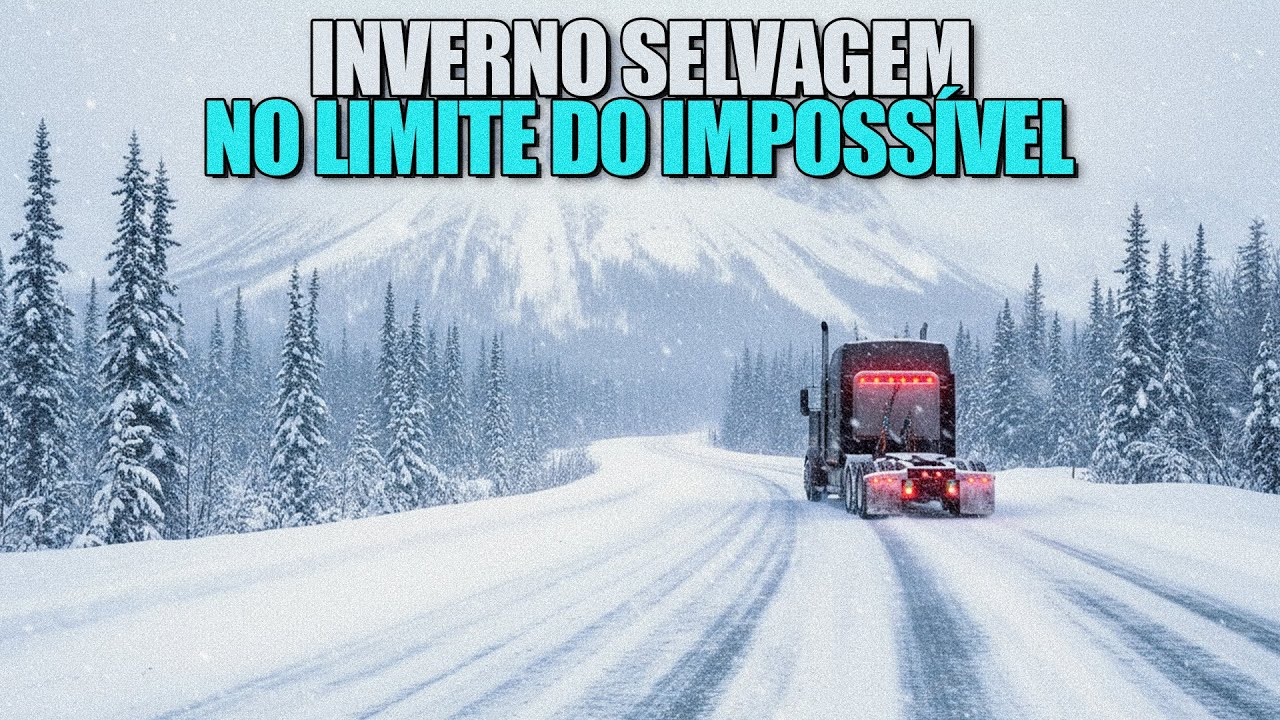 O INVERNO SELVAGEM DO ALASKA #caminhão #estadosunidos #alasca 
