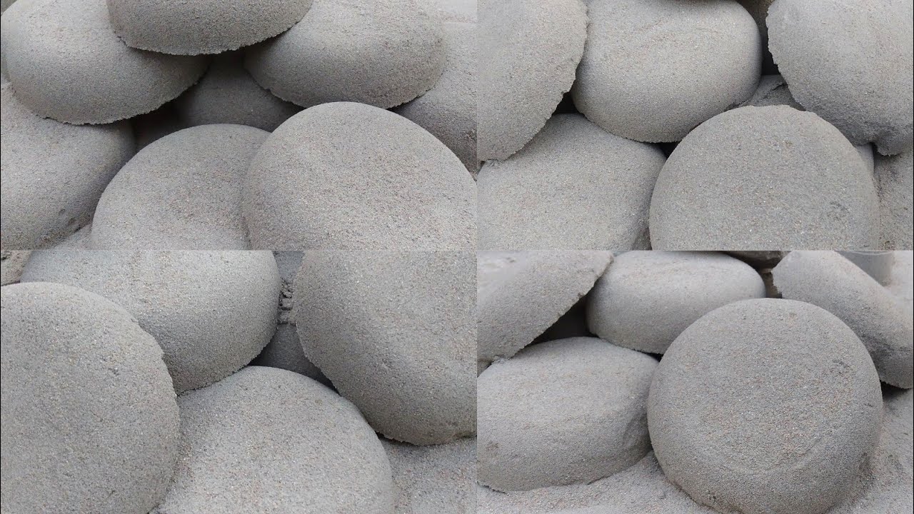 ASMR: So Soft Fine Sand Cement big slabs only Crumble in lots of water 💦💦💦💦💦