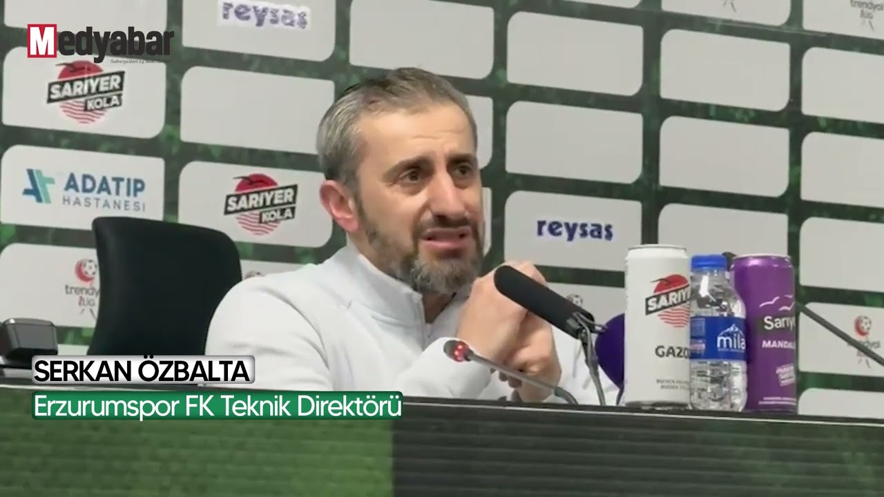 Sakaryaspor ma&ccedil;ının ardından Erzurumspor FK Teknik Direkt&ouml;r&uuml; Serkan &Ouml;zbalta'nın a&ccedil;ıklamaları
