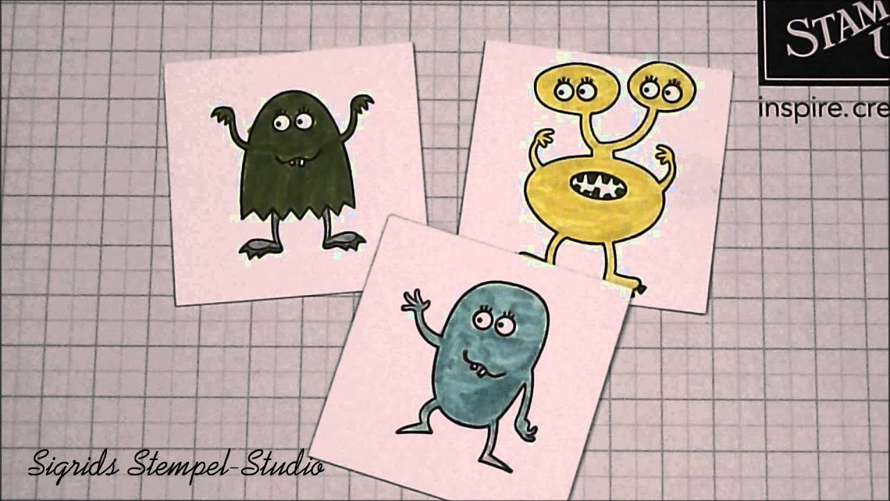Tutorial - Monster-Memory - Stampin Up