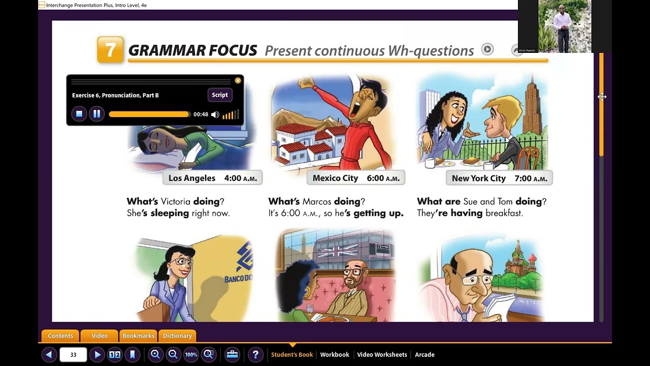 What are you doing? Interchange intro unit 5 4th edition