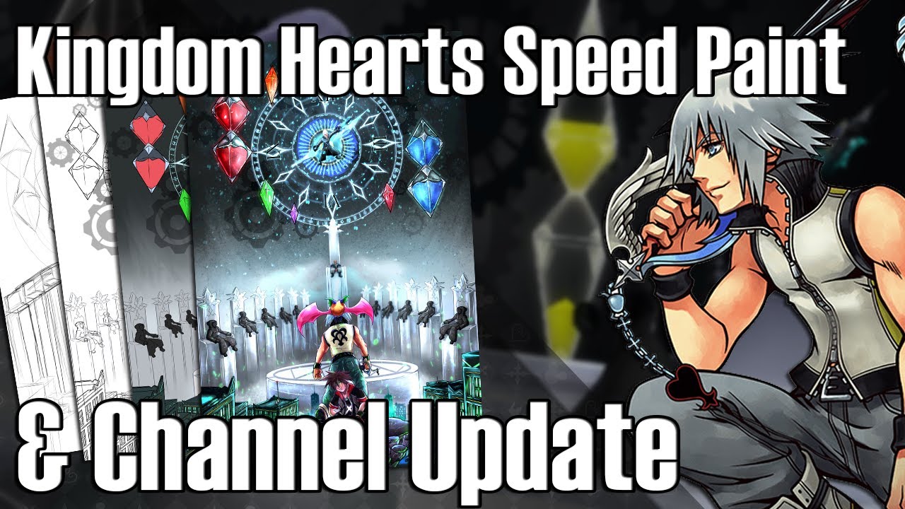 Kingdom Hearts Dream Drop Distance SPEED PAINT & Channel UPDATE!