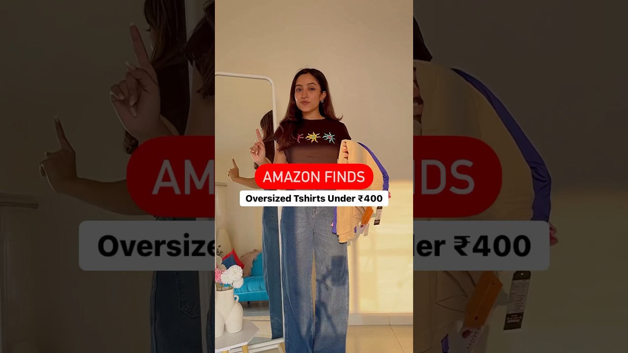 #AmazonFinds Oversized Tshirts Under 500 #amazon #amazonfashion #amazonhaul #whatiorderedvswhatigot
