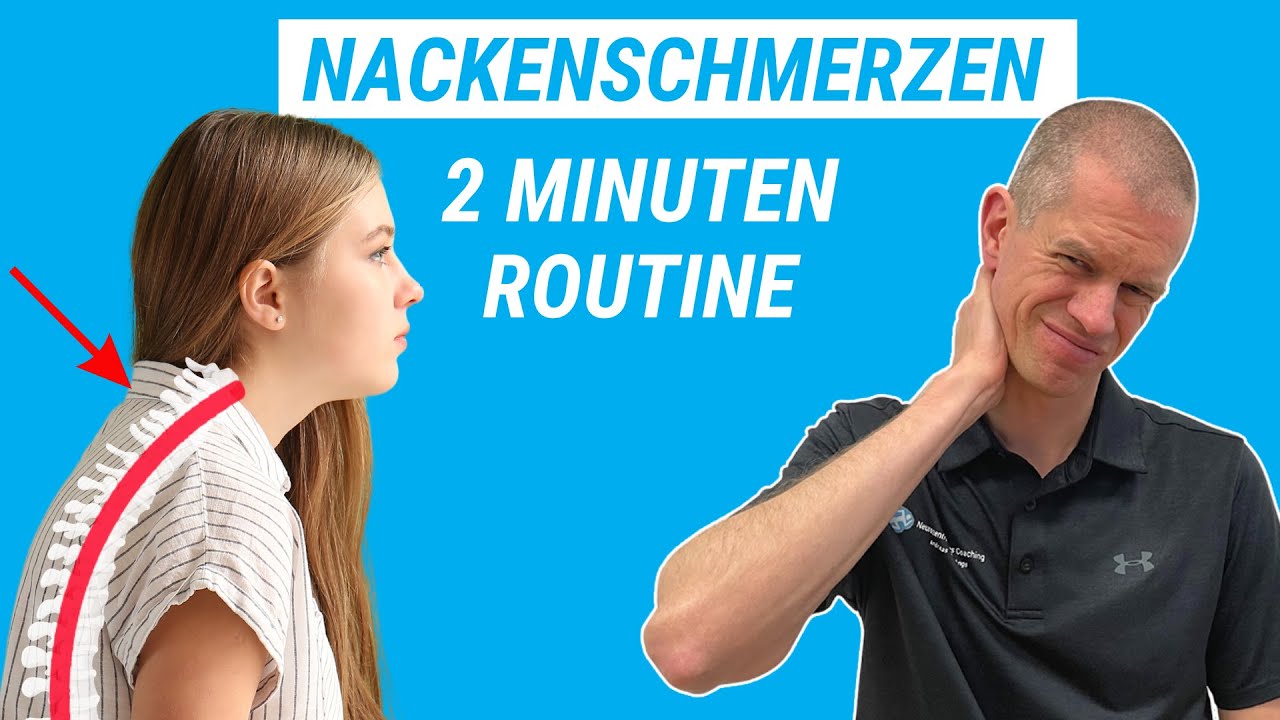 Nackenschmerzen? Mach diese 3 Übungen!