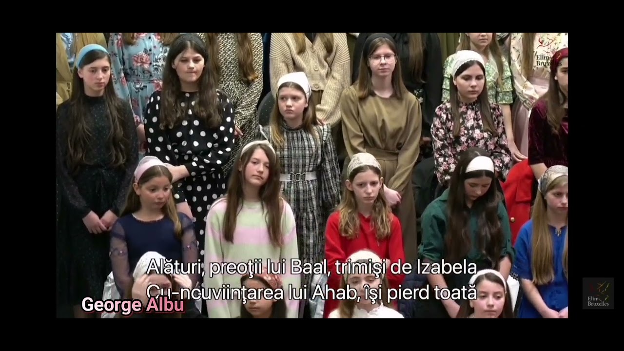 Corul de copii Elim-In fata intregului popor sta acum Ilie