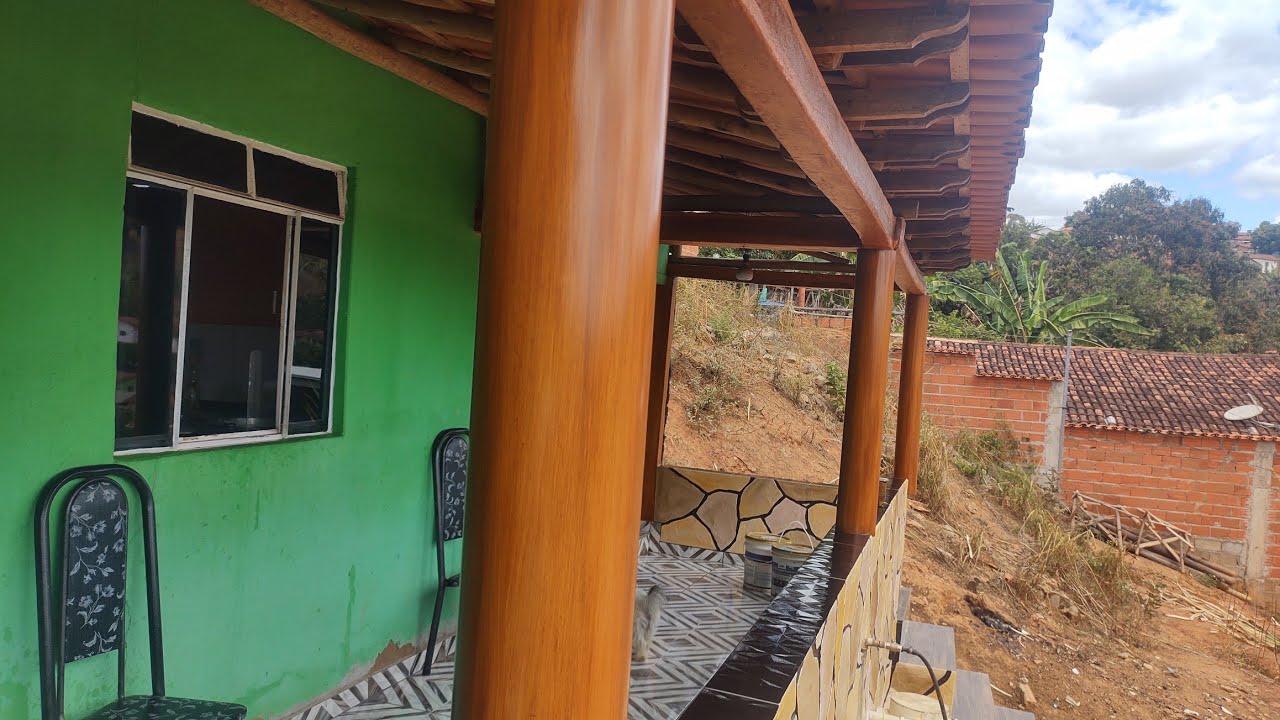 Régis Vieira - MADEIRA em CANO de PVC - Efeito Madeira em cano pvc e em VIGAS de CONCRETO
