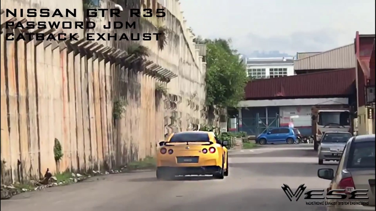 NISSAN GTR R35 PASSWORD JDM CAT BACK EXHAUST
