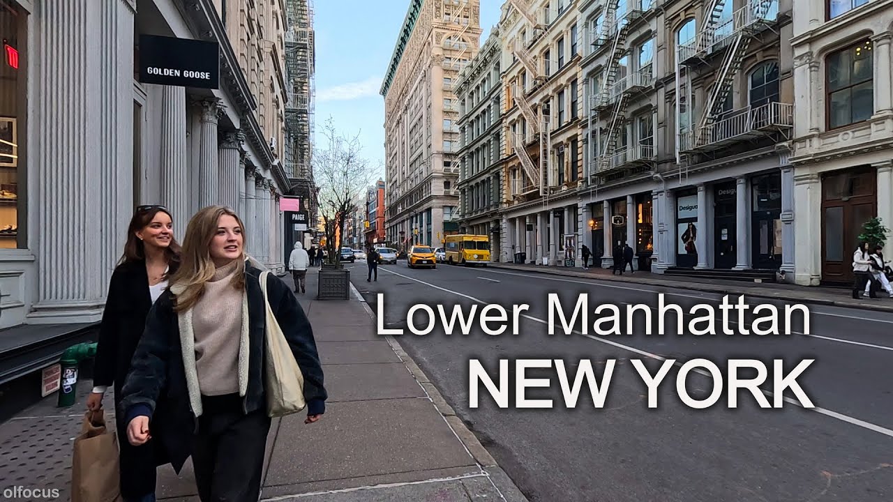 New York - Walking tour  Lower Manhattan NYC 4К 60fps