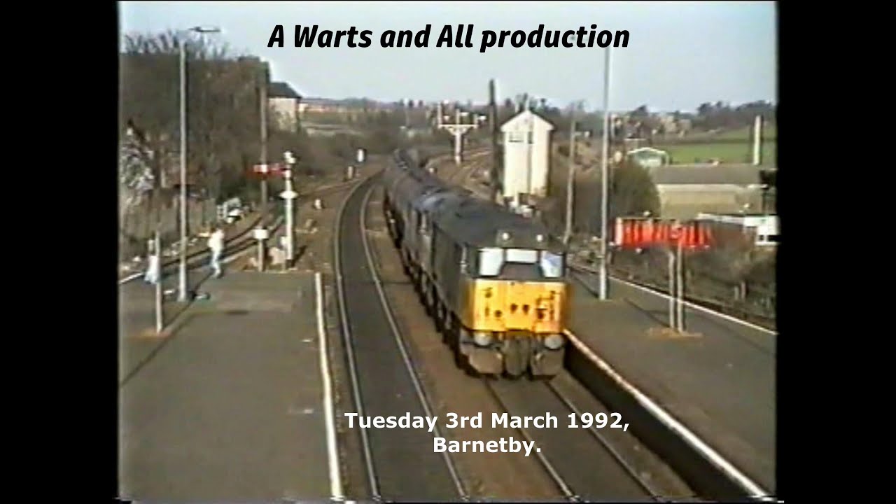 Trains at Barnetby Tuesday 3rd March 1992 ' Warts and All'