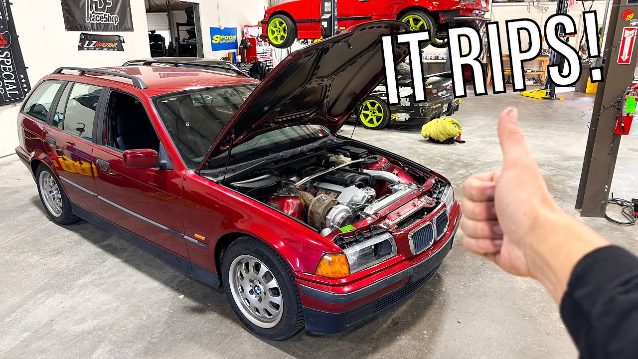 ULTIMATE sleeper E36 wagon FIRST TEST DRIVE!!