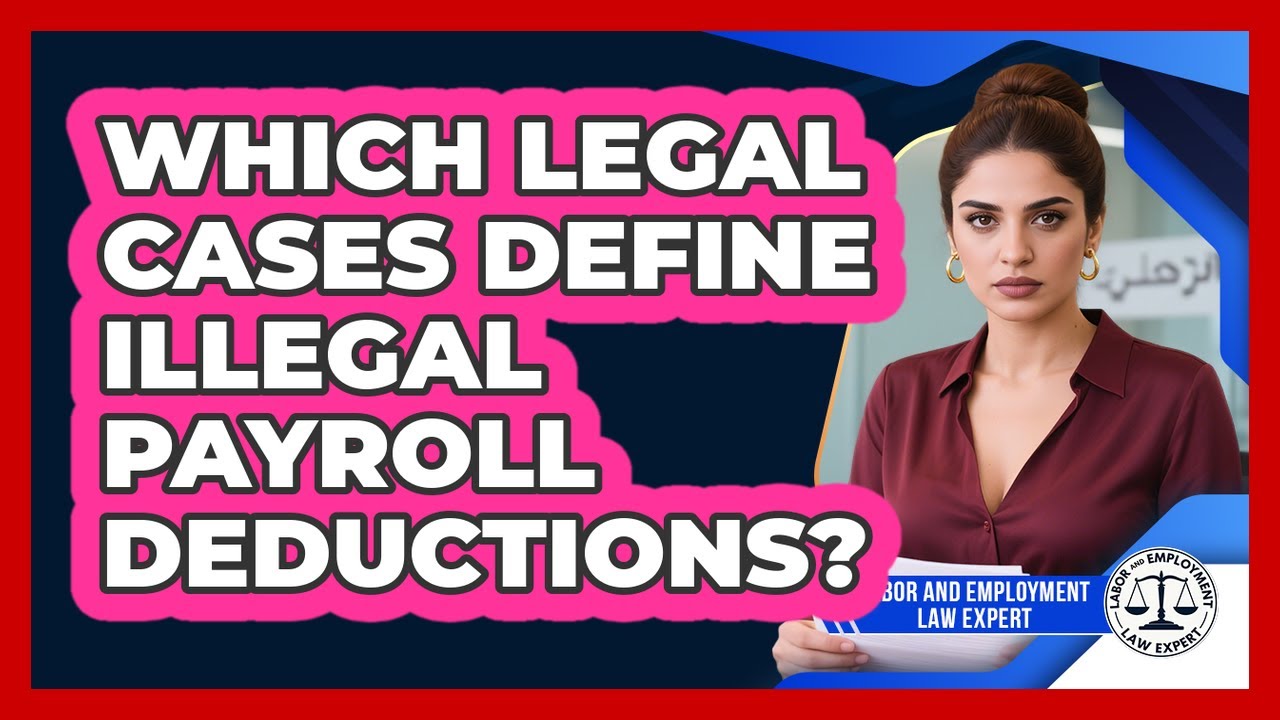 Which Legal Cases Define Illegal Payroll Deductions? - Labor and Employment Law Expert