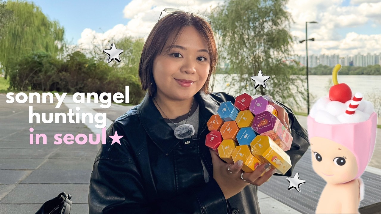UNBOXING SONNY ANGELS IN PUBLIC 🪽 in SEOUL (hangang park) 🇰🇷