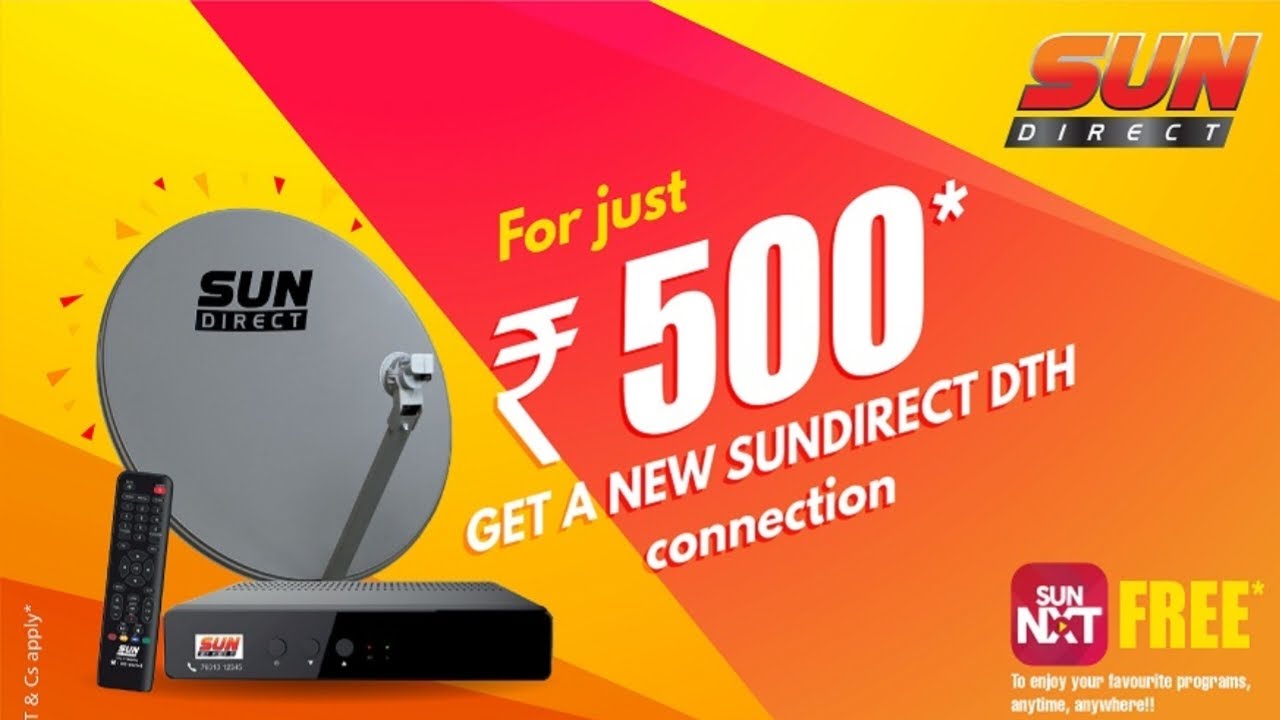 Sun Direct New Connection Offers | How to Get Sun Direct HD Set Top Box Vs Tata Play Airtel Dish TV