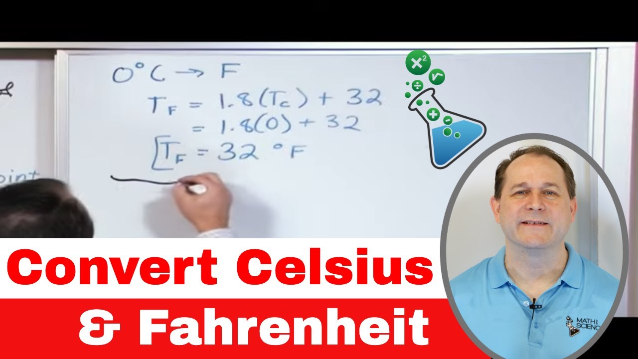 Convert Celsius & Fahrenheit Temperature Scales in Chemistry & Physics - [1-1-4]