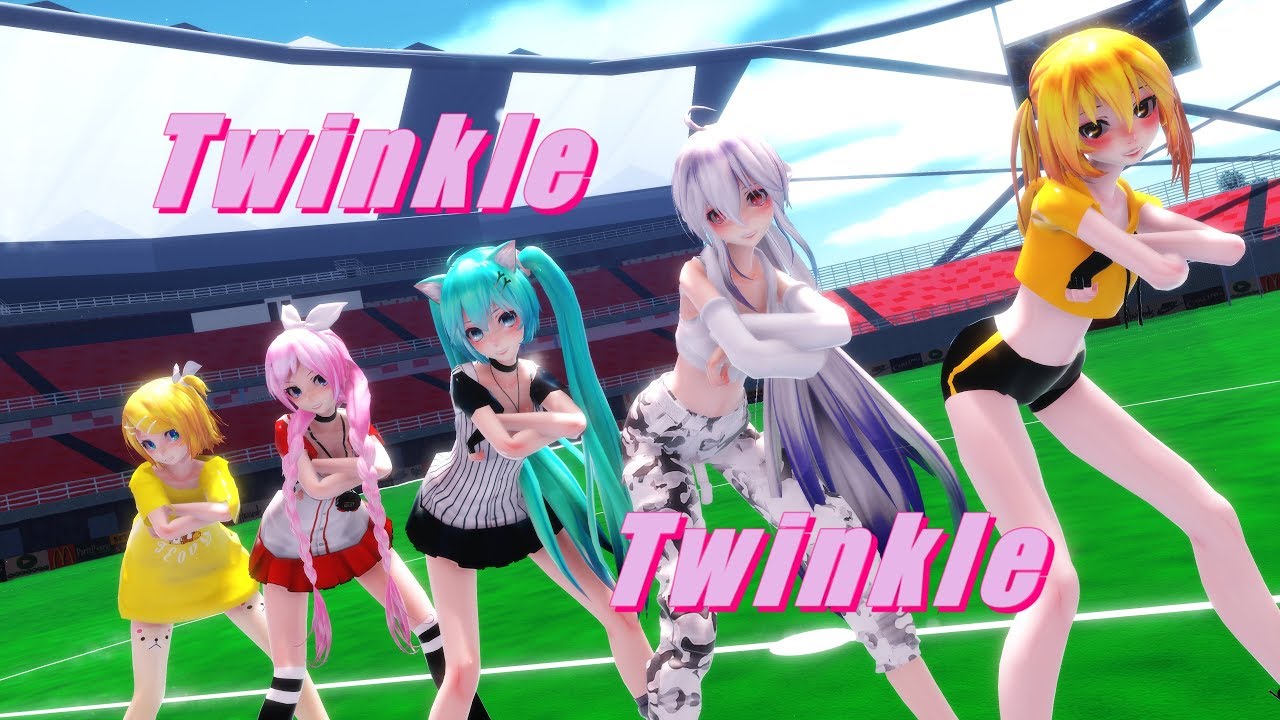 ≡MMD≡ Miku.Rin.Luka.Haku.Neru  ｡･:*:･ﾟ★ Twinkle Twinkle ✧･ﾟ: *✧･ﾟ:*[4KUHD60FPS][Eng Sub]