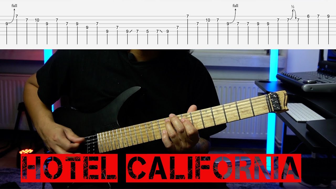 Hotel California | Guitar Solo Lesson with tabs