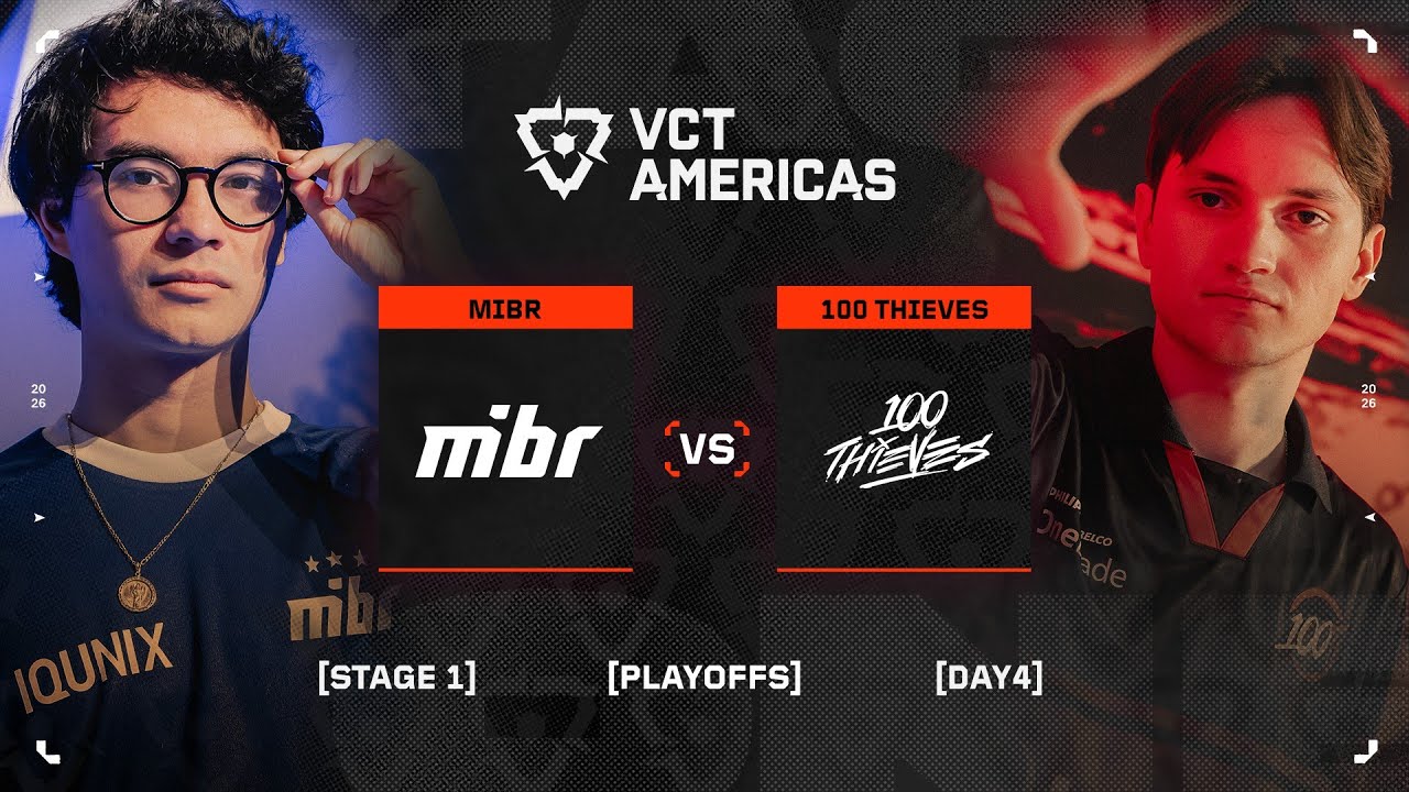 MIBR vs. 100T - VCT Americas Stage 1 Playoffs - Day 4