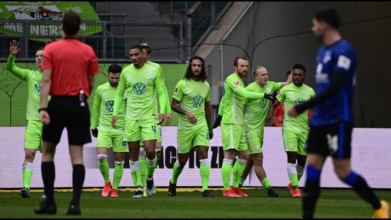 Wolfsburg 2:0 Hertha Berlin| All goals and highlights 27.02.2021 | GERMANY Bundesliga | PES