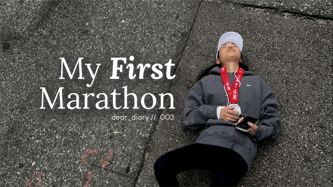 1 Month Marathon Journey, Emotional Race Day Experience & Running Tips | dear diary🏅💖