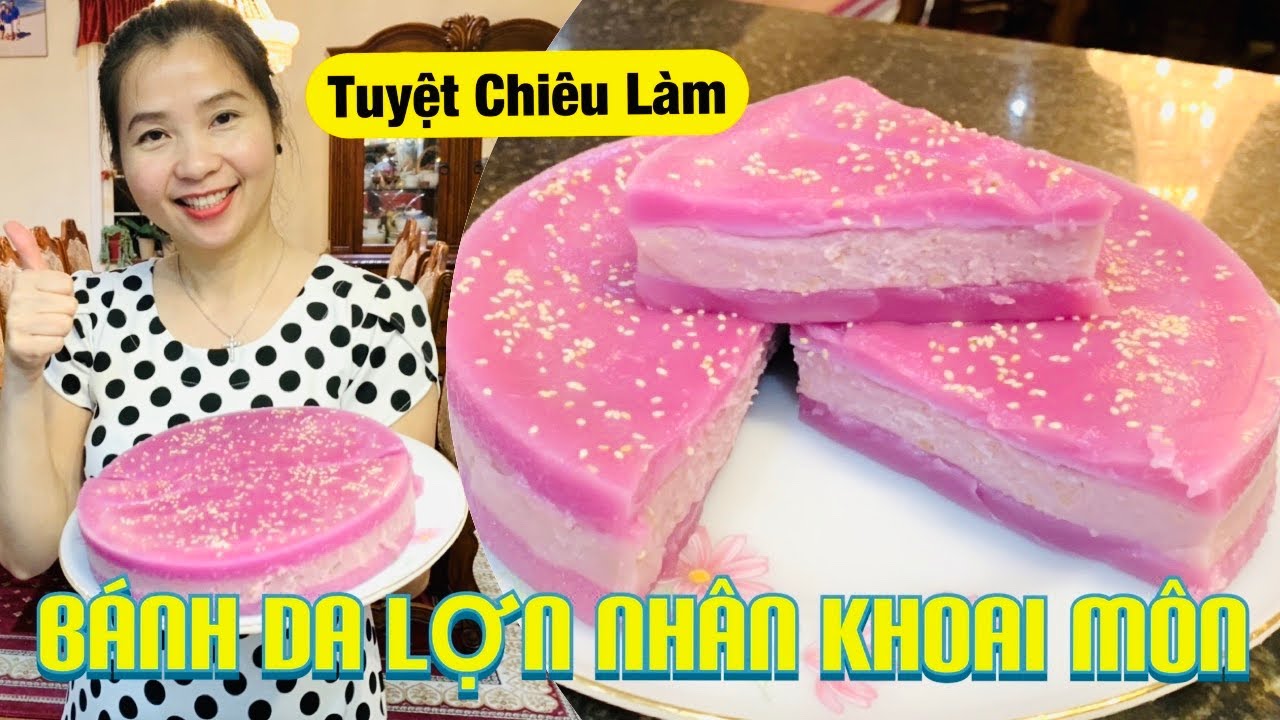 Bánh Da Lợn Lá Cẩm Nhân Khoai Môn Thơm Ngon - Rất Dễ Làm | Năng Trần CSM