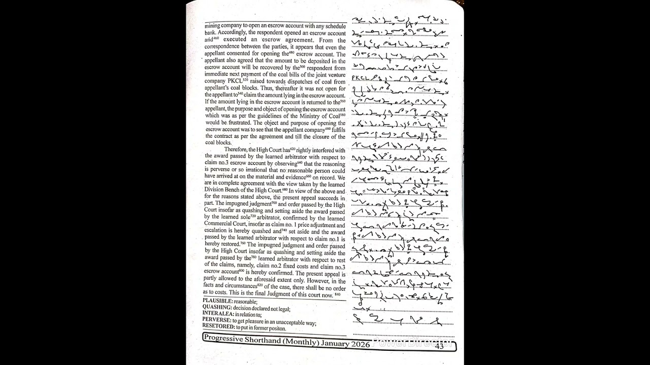 PROGRESSIVE MAGAZINE JANUARY 2026 EX. 25 @100 WPM #ssc #dsssbsteno #progressivedictation #STENO