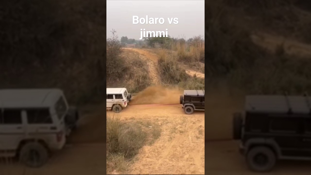 maruti jimny vs mahindra bolero tug of war 