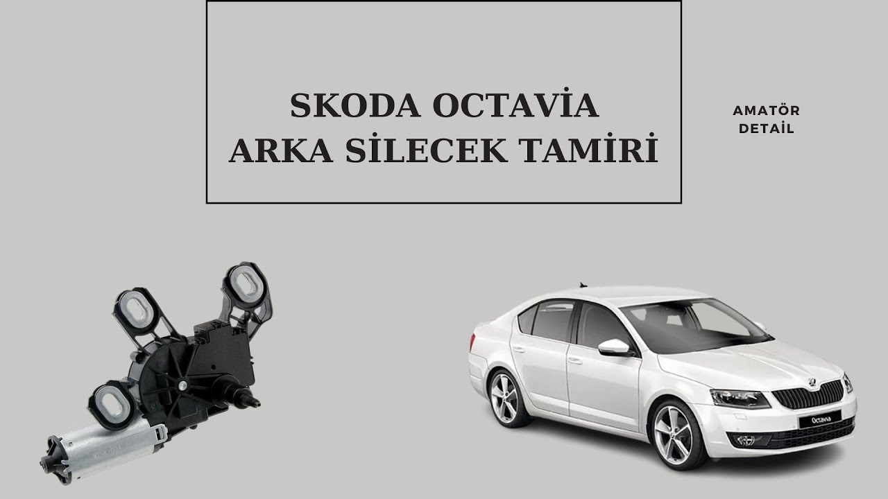SKODA OCTAVİA ARKA SİLECEK TAMİRİ - REAR WİPER REPAİR FOR SKODA OCTAVİA #skoda #octavia #reklam
