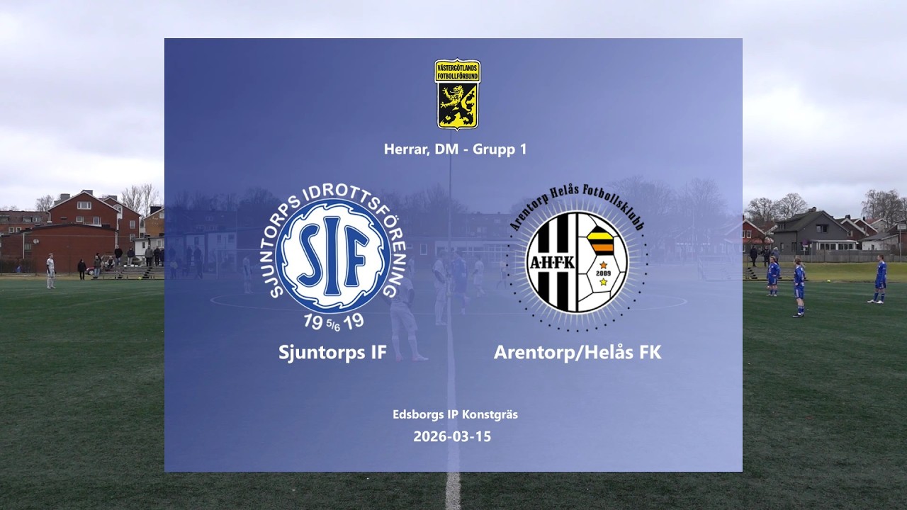 260315 Sjuntorps IF - Arentorp/Helås FK, Höjdpunkter