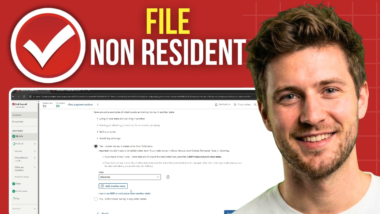 Как подать налоговую декларацию для нерезидента через TurboTax