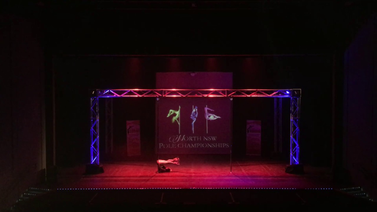 Lou Landers guest pole dance performance