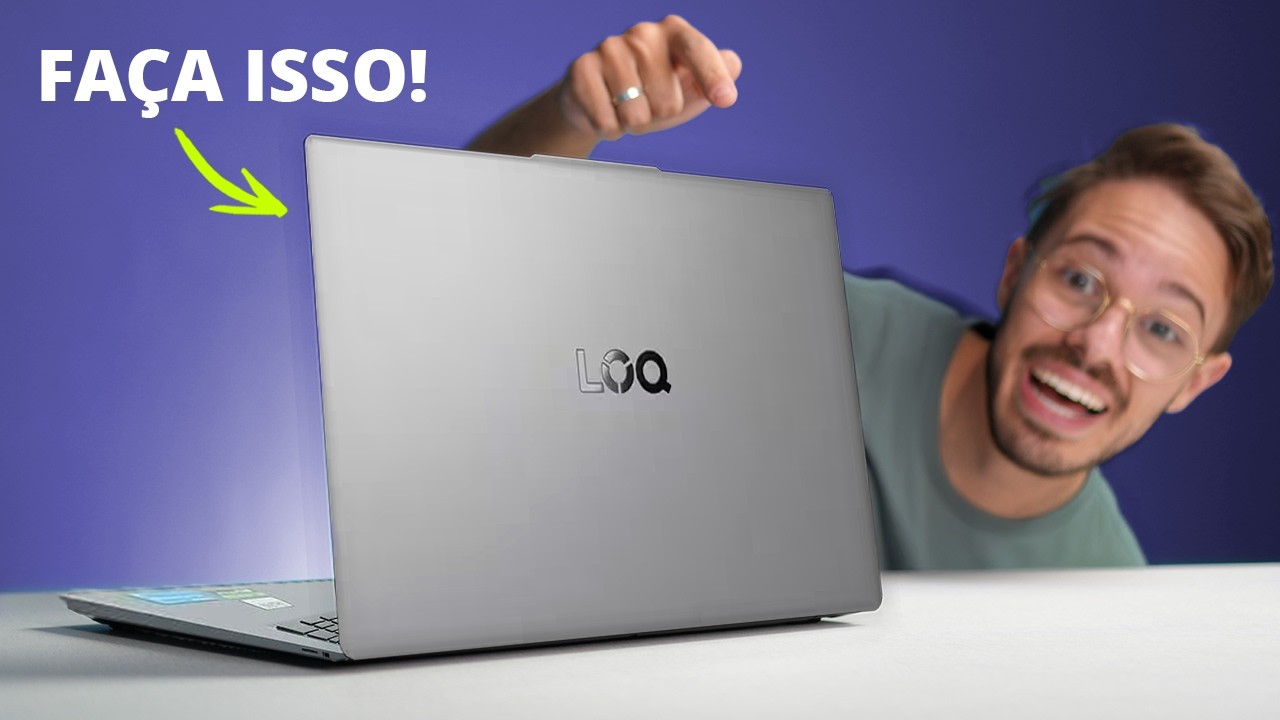 10 coisas que você DEVE fazer no LENOVO LOQ ESSENTIAL assim que tirar ele da caixa!