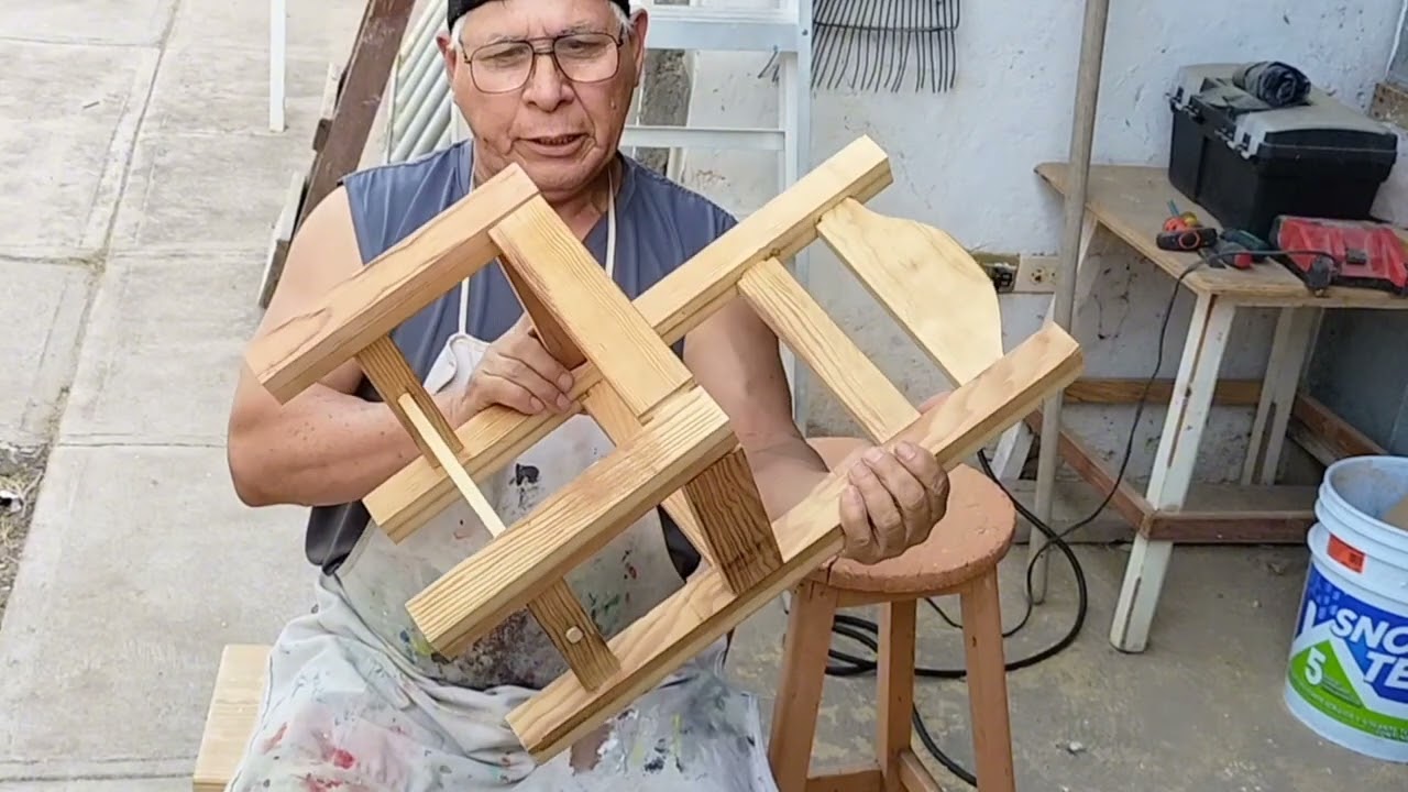 Me atreví a hacer una silla de madera