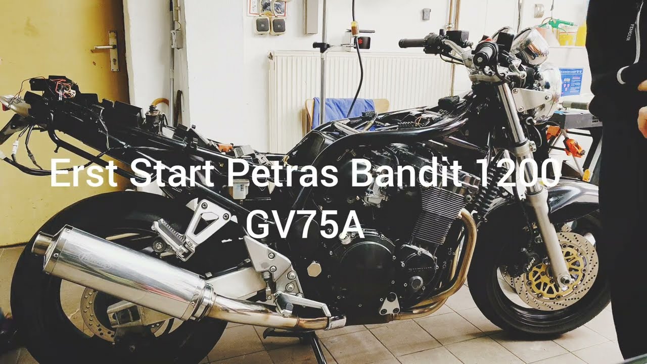 Erster Probelauf von Petras Bandit 1200 GV75A.