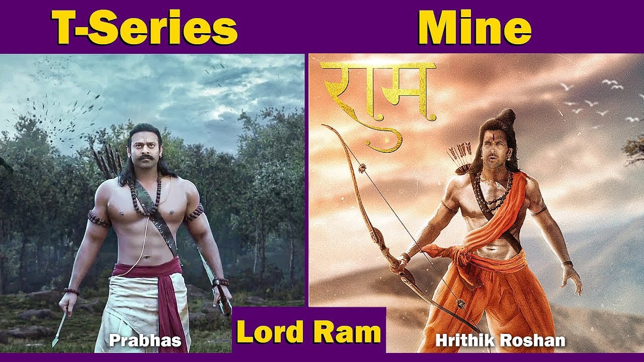 Adipurush Poster Design || Better than T-Series? ||  Prabhas vs Hrithik Roshan