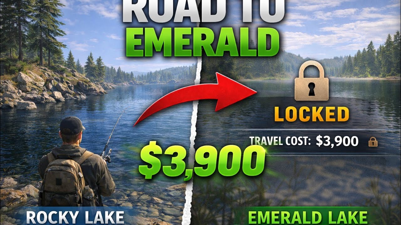 Grinding rocky lake untill i can afford Emerrald Lake | Fishing Planet