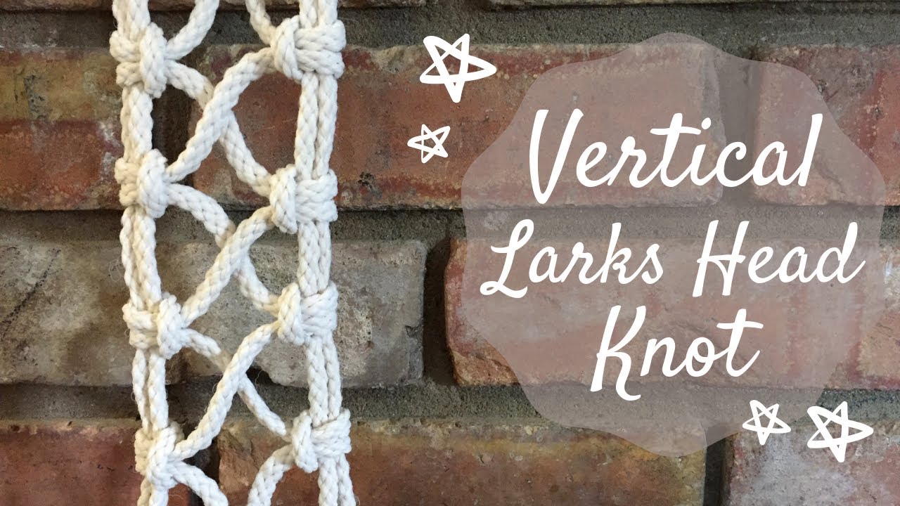 DIY Macrame Tutorial: Crisscross Vertical Lark's Head Knot