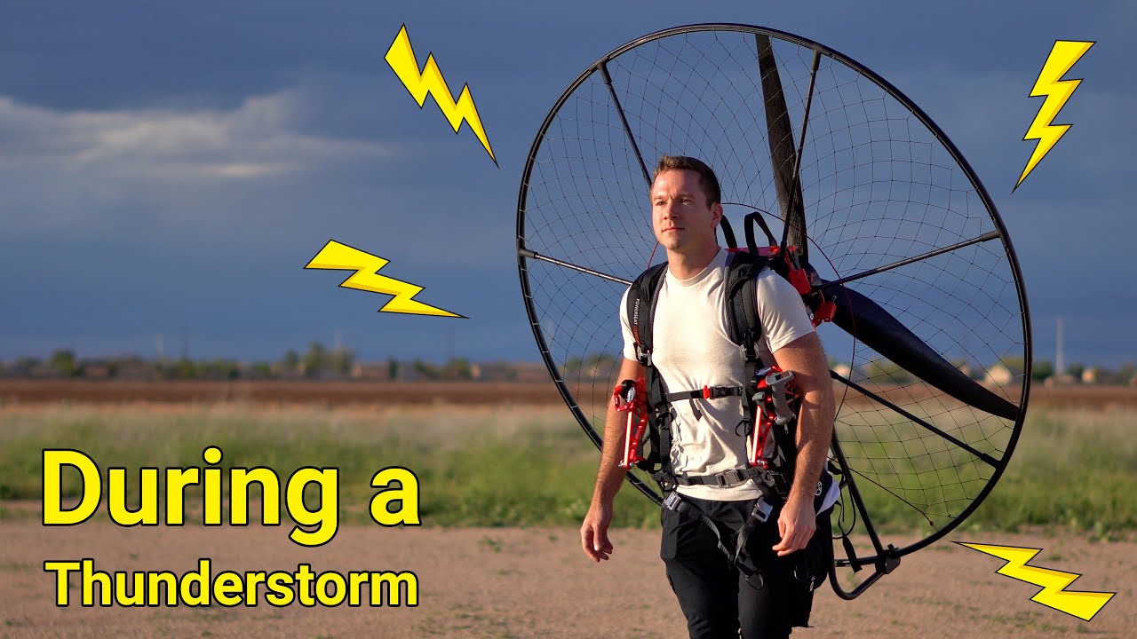 My FIRST FLIGHT On An Electric Paramotor!