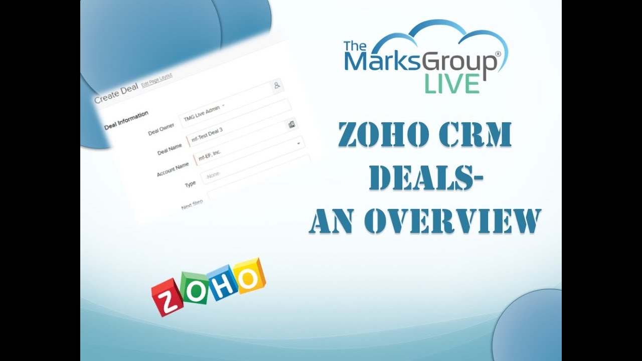 Zoho CRM Deals Overview