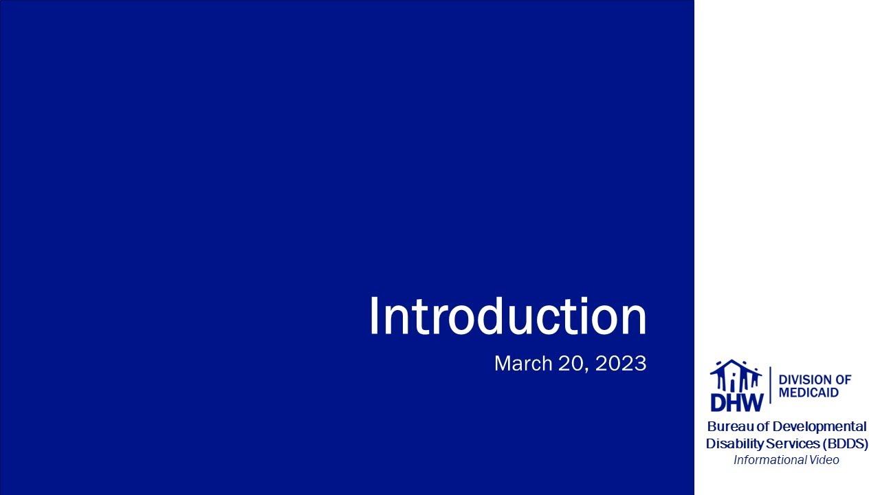 Bureau of Developmental Disability Services &ndash; Introduction