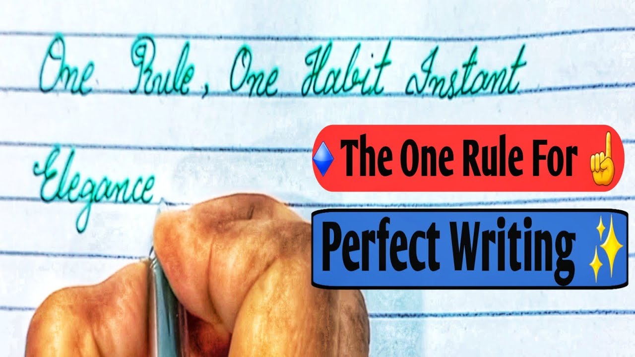 The Simple Rule That Changes Your Handwriting Instantly