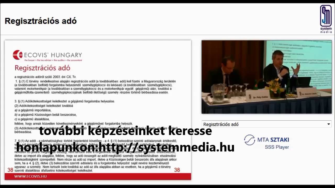 személygépkocsi adózása - regisztrációs adó